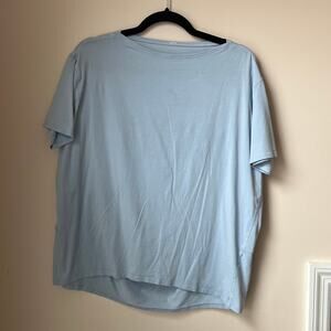 Lululemon Back In Action Oversized Short Sleeve T Shirt Light Blue Size 6